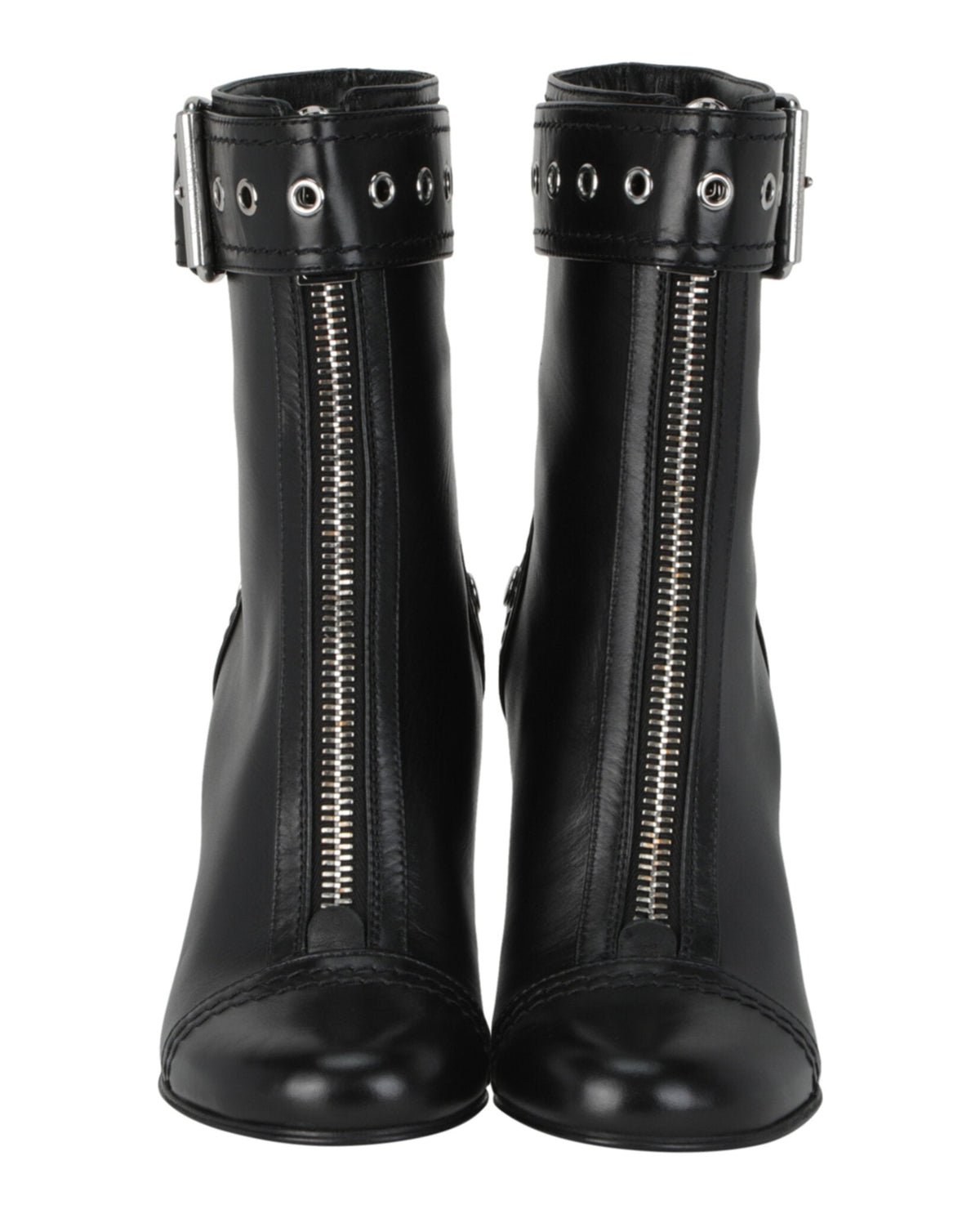Alexander McQueen Buckle Detailed Ankle Boots
