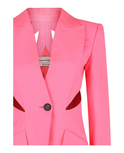 Alexander McQueen Slashed Single-Breasted Blazer