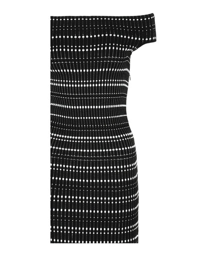 Alexander McQueen Off-the-Shoulder Midi Dress
