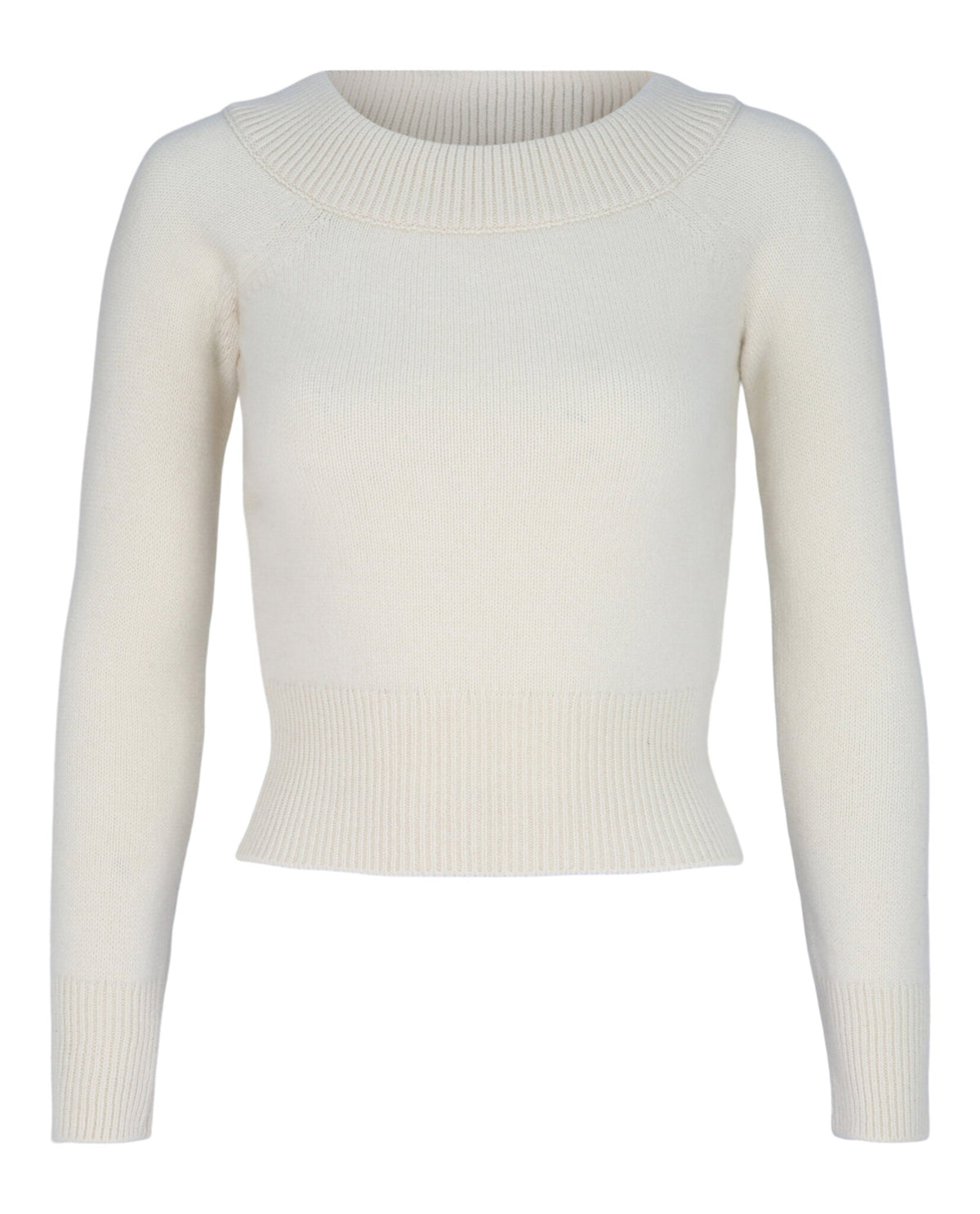 Alexander McQueen Off the Shoulder Cashmere Blend Sweater