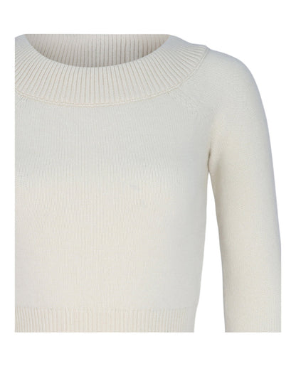 Alexander McQueen Off the Shoulder Cashmere Blend Sweater