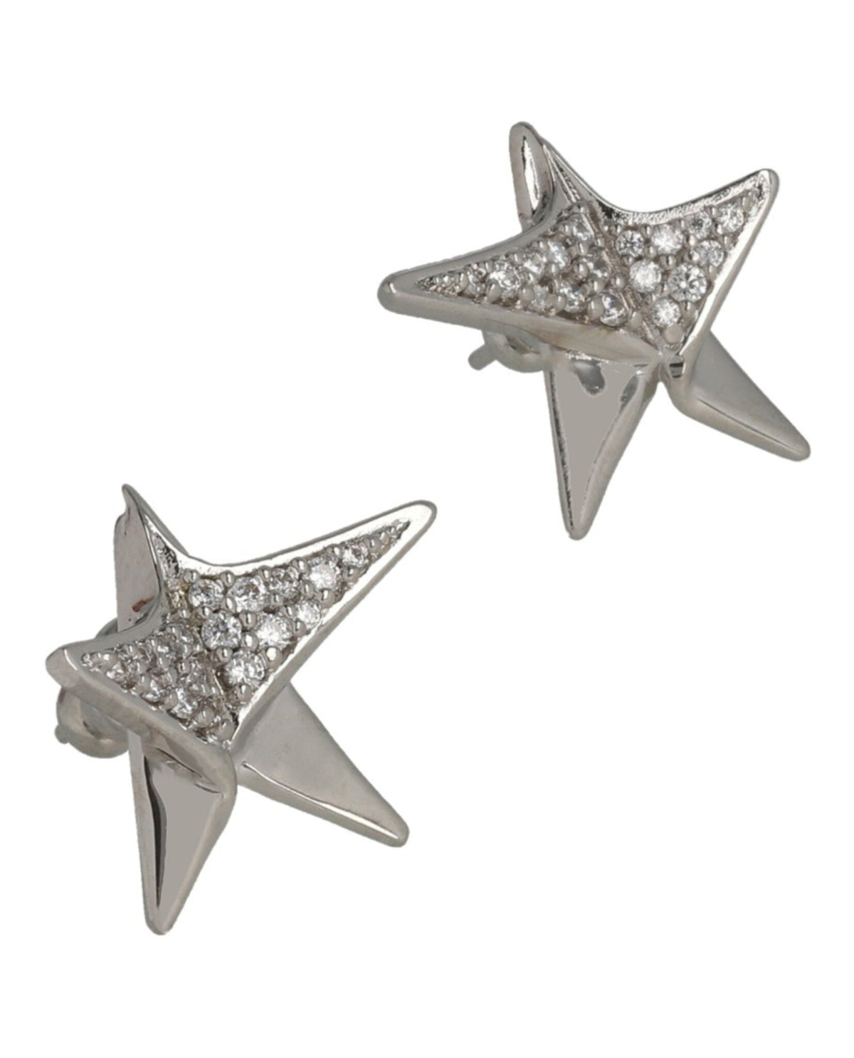 Ferragamo Crystal Embellished Star Earrings