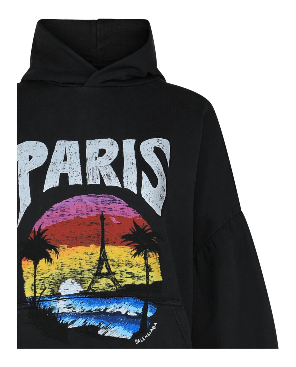 Balenciaga Paris Tropical Round Hoodie