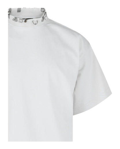 Balenciaga Oversized Distressed Pierced T-Shirt