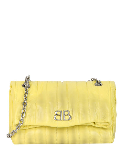 Balenciaga Monaco Sprayed Quilted Small Chain Bag