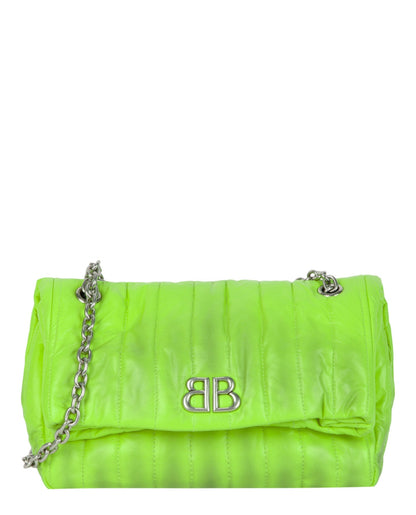 Balenciaga Monaco Sprayed Quilted Small Chain Bag