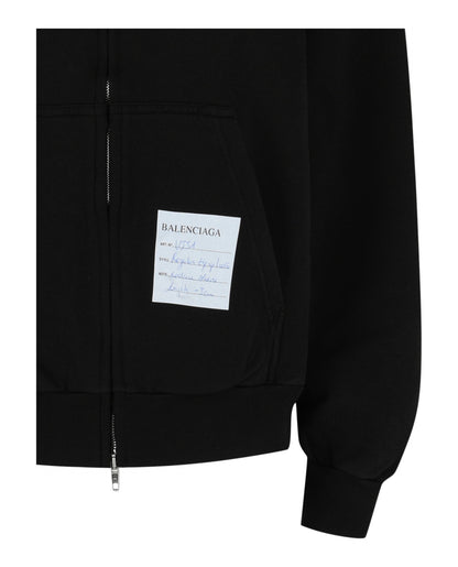Balenciaga Turn Wide Fit Zip-Up Hoodie