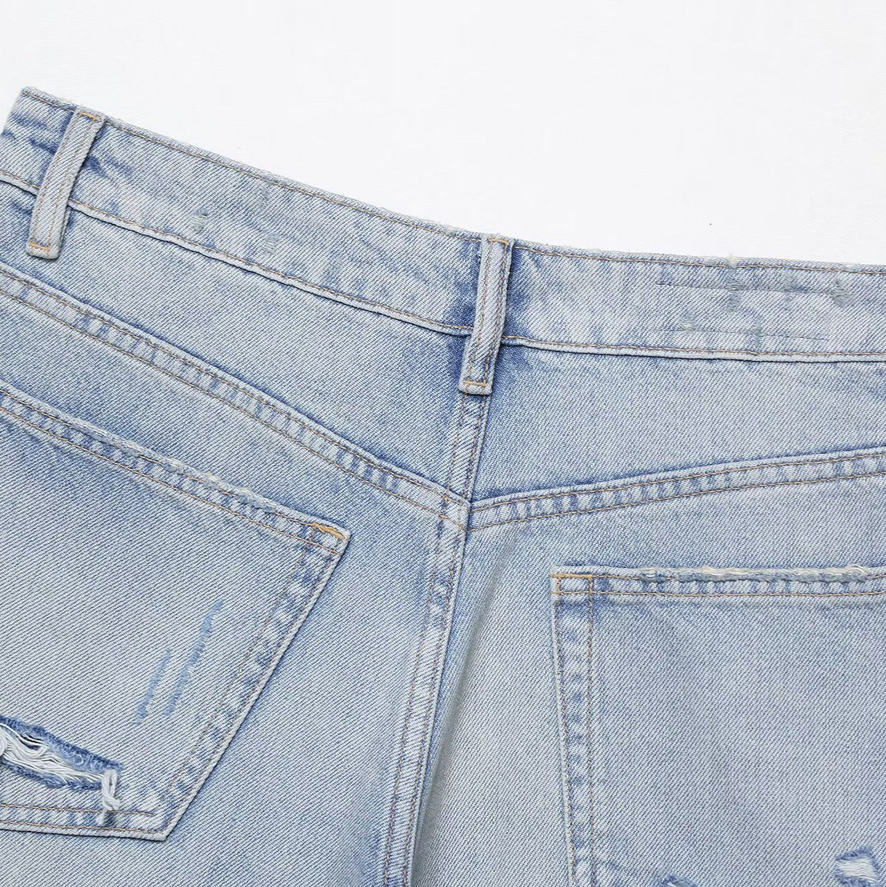Loose denim casual shorts