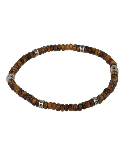 Ferragamo Medium Tiger Eye Beadstone Bracelet