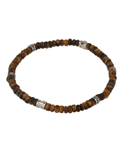Ferragamo Medium Tiger Eye Beadstone Bracelet