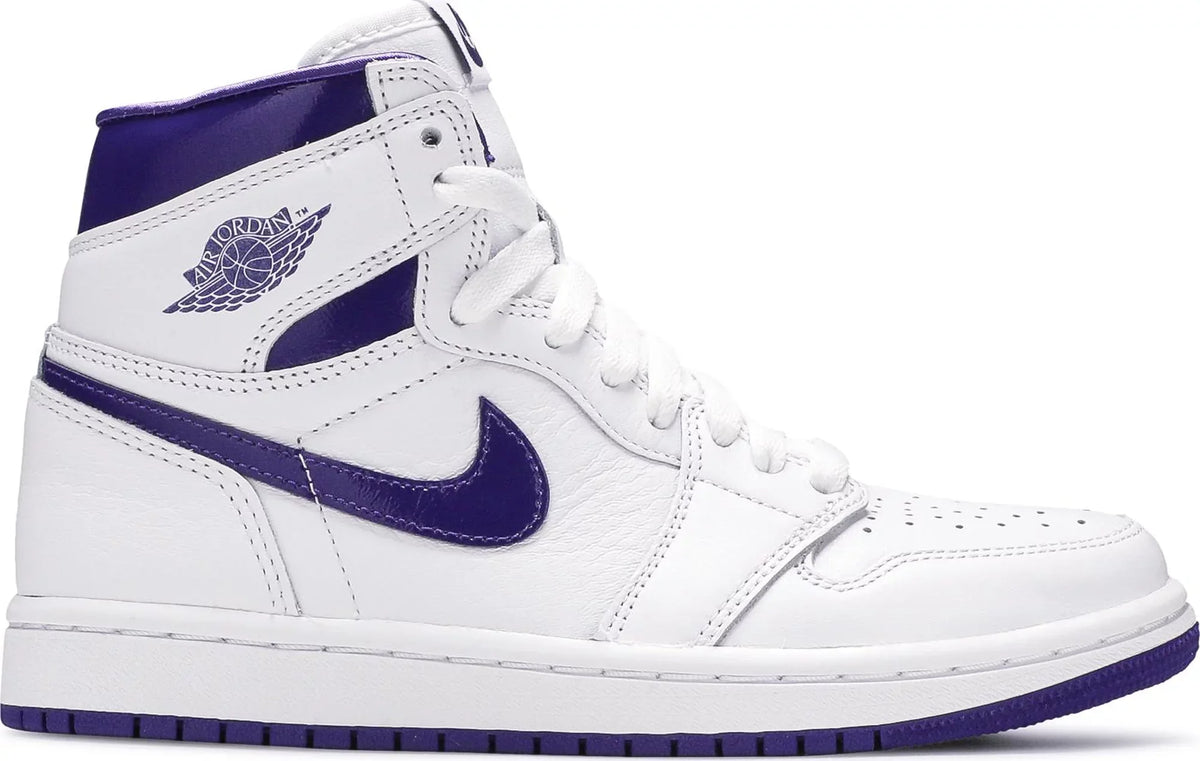 Air Jordan Preschool Retro 1 High Og 'Court Purple 2021' Ps Sneakers