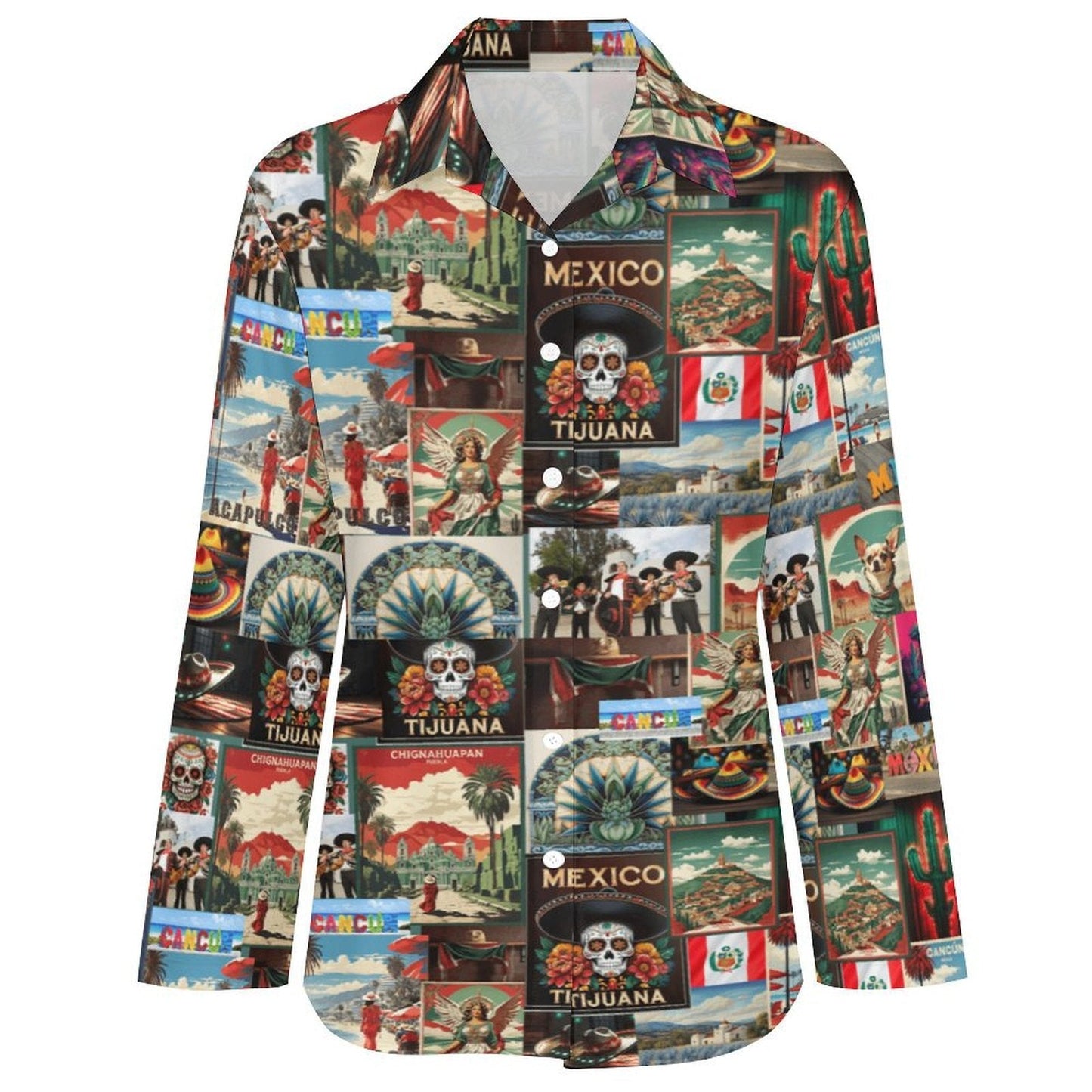 Baha Ranch Colores de Mexico Destination Mexico Button Up Shirt