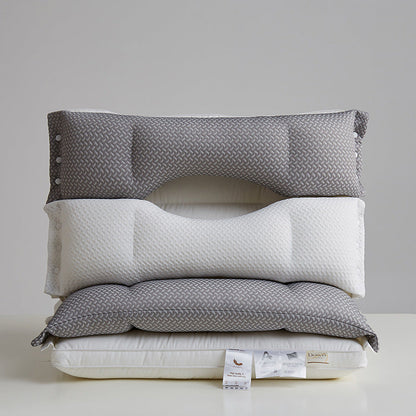 Double-Layer Cervical Support Pillow – Ergonomic Neck & Back Relief