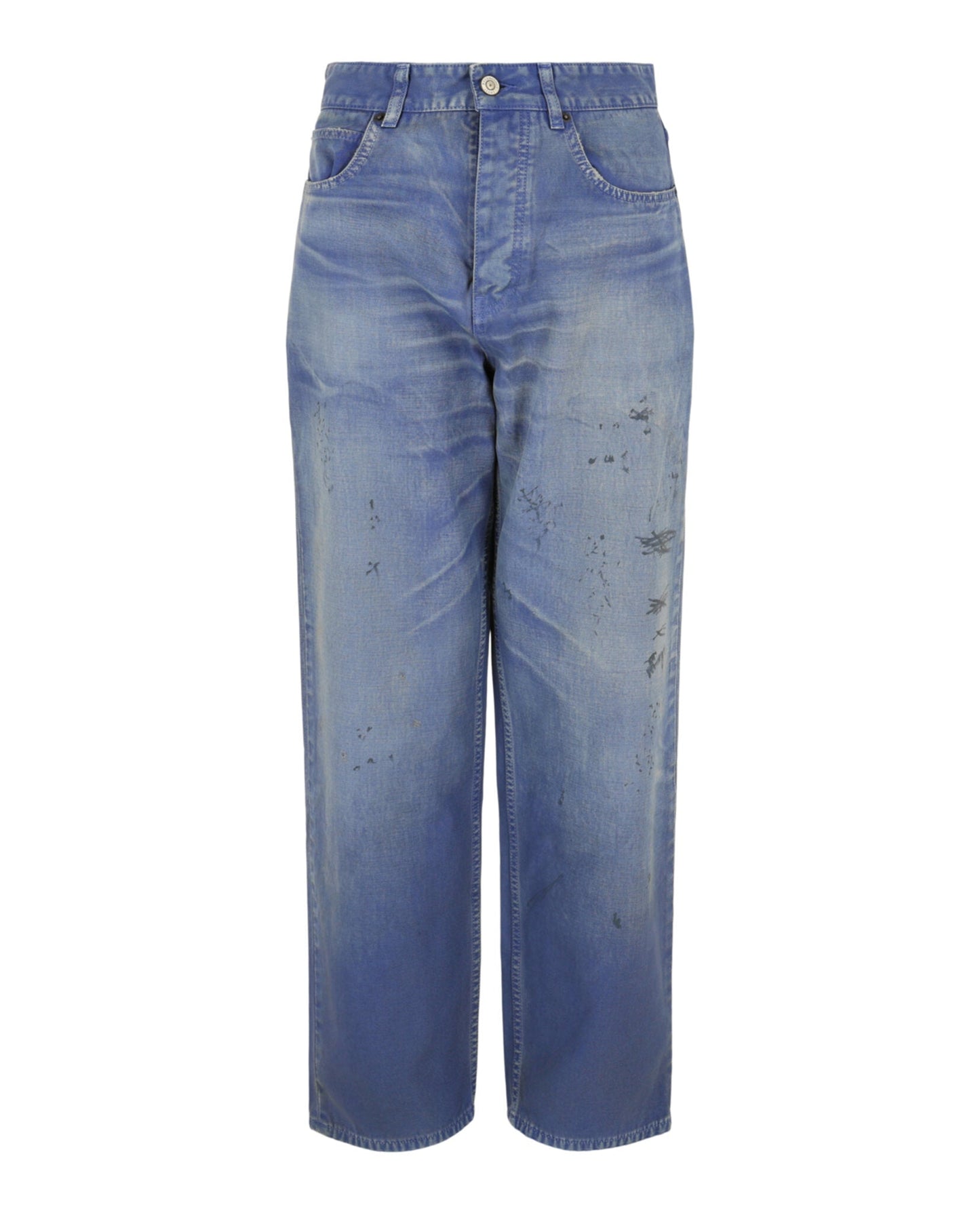 Balenciaga Loose Fit Distressed Jeans