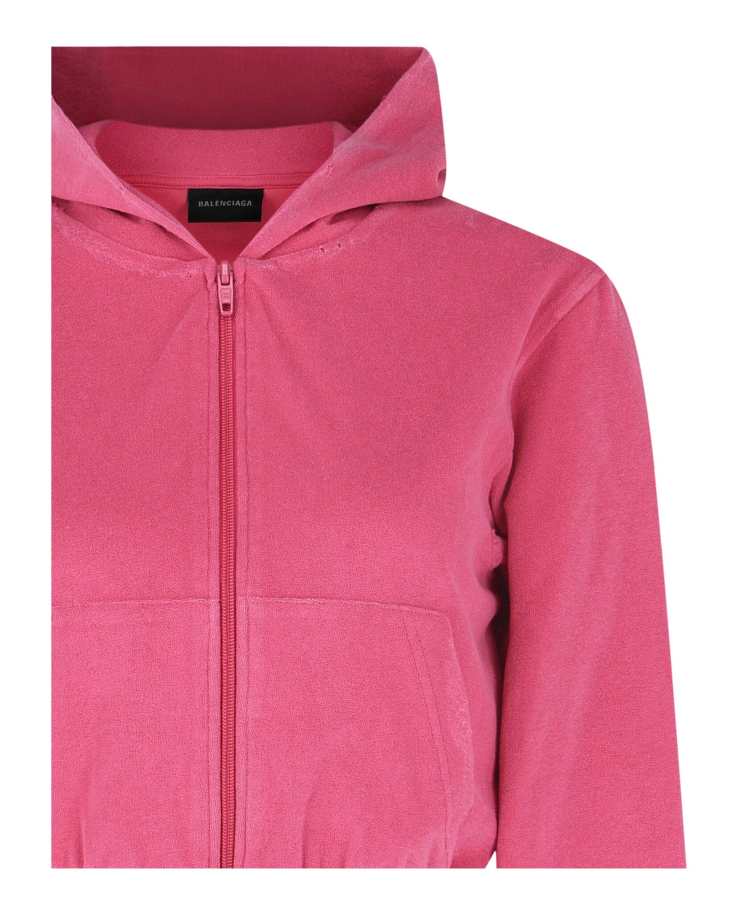 Balenciaga Cropped Rhinestone Tracksuit Jacket