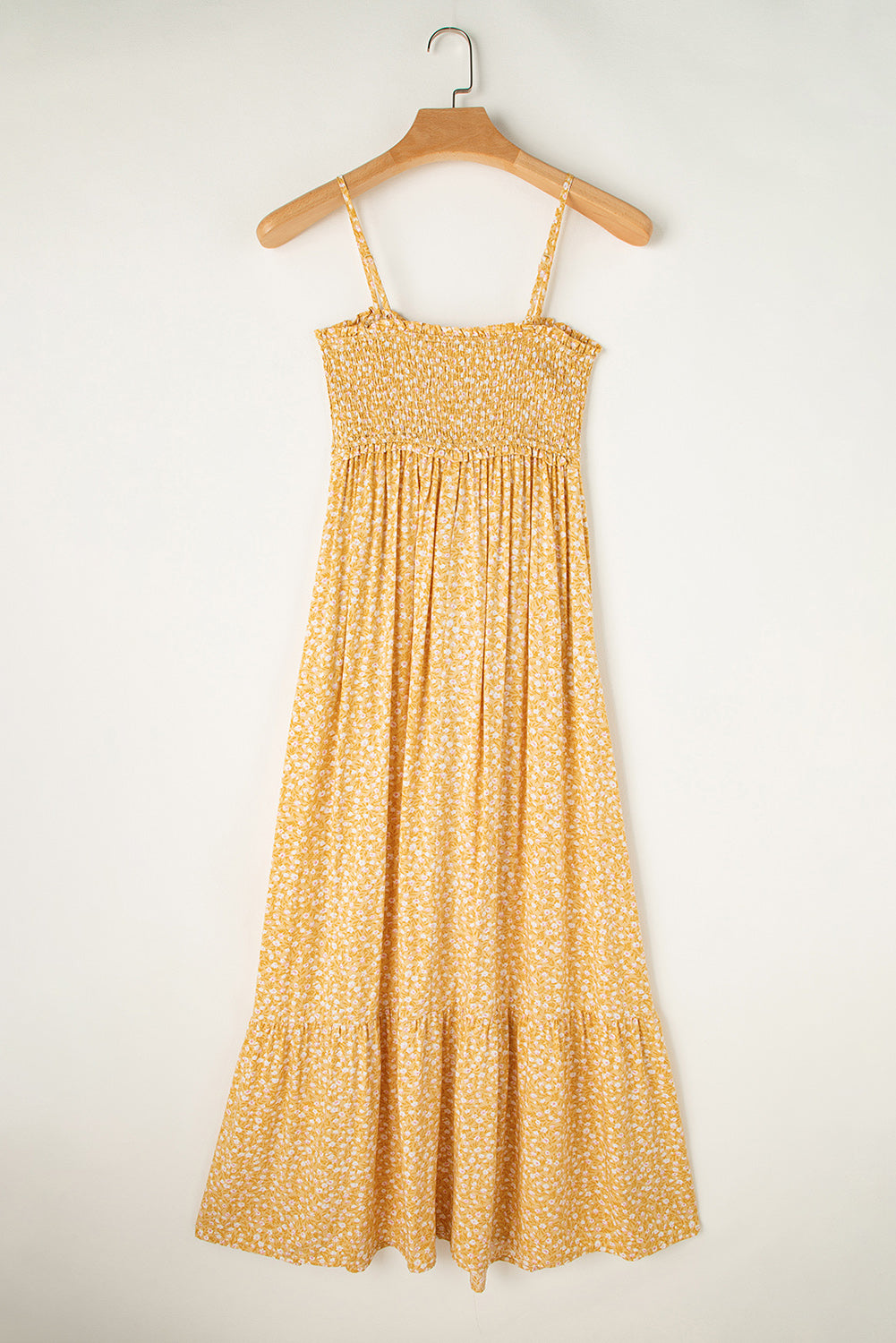 Bea Smocked High Waist Floral Maxi Dress