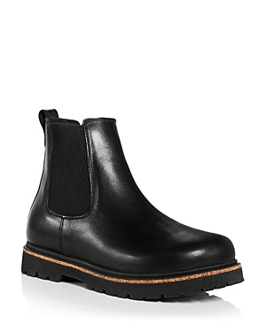 Birkenstock Highwood Slip On Mid Natural Leather Ankle Boots
