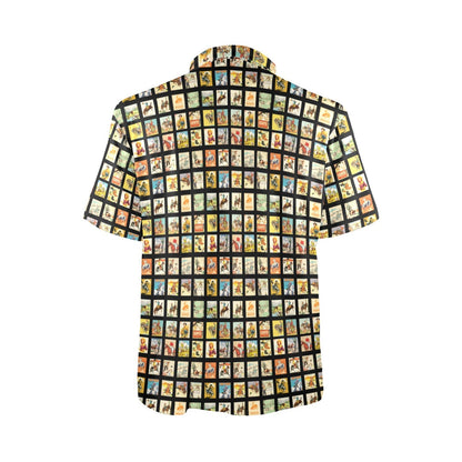 Cowboy Collage Men's Western Polo Style Shirt