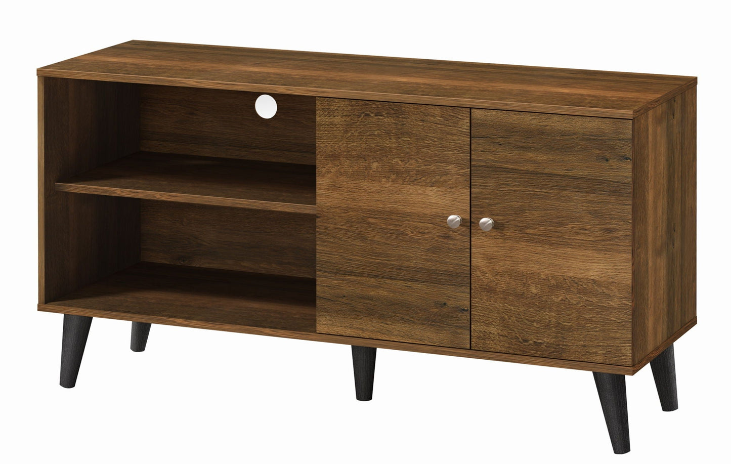 Amidon - TV Stand, With 2 Storage Shelves and 1 Cabinet