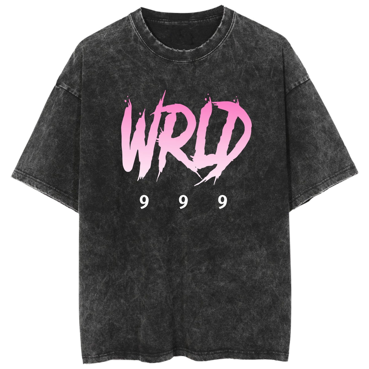 Juice Wrld Rapper Washed Vintage Short Sleeve Fan Memorial T-Shirt