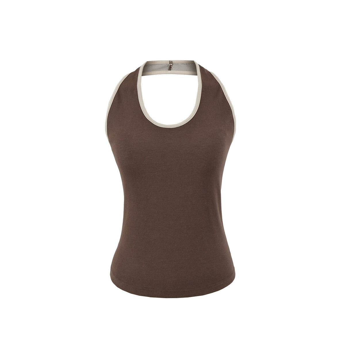 Sleeveless slim fit top