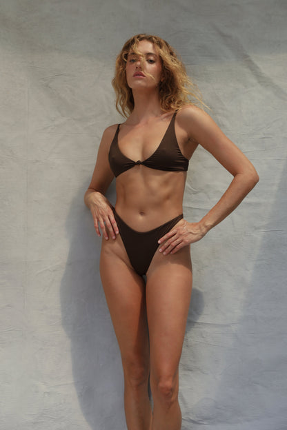 Knot Bikini Top - Espresso
