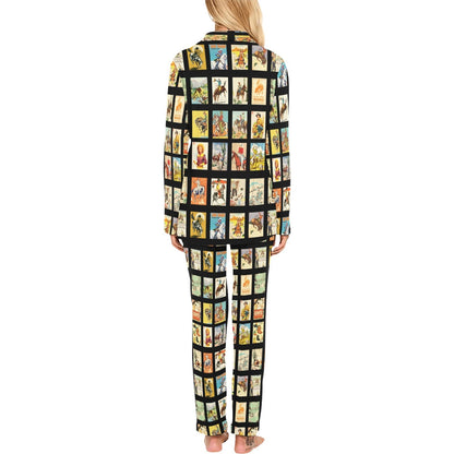 Baha Ranch Cowboy Collage Women's Western Pajama Set