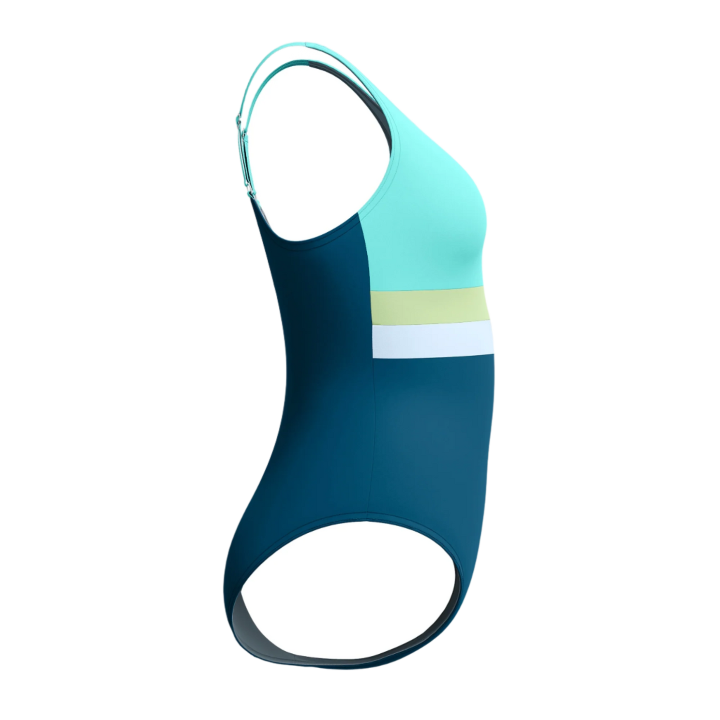 Speedo Banded Colorblock One Piece Fitness Swimsuit - Dark Teal - FINAL SALE