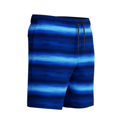 Speedo Men's Redondo Edge Print Volley 18" Swim Trunks - Peacoat/Periwinkle