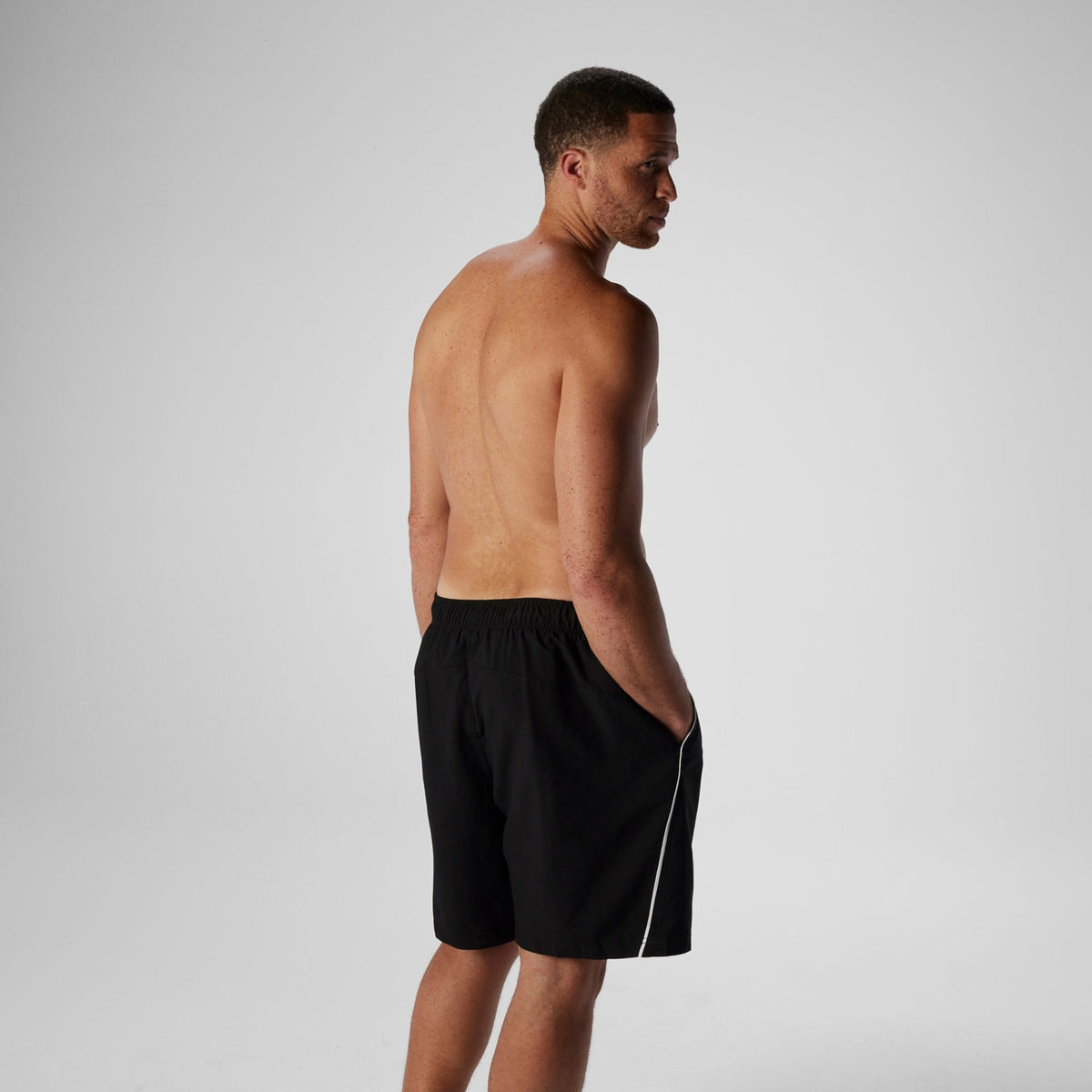 Speedo Men's Marina Volley 20" Swim Trunks - Black