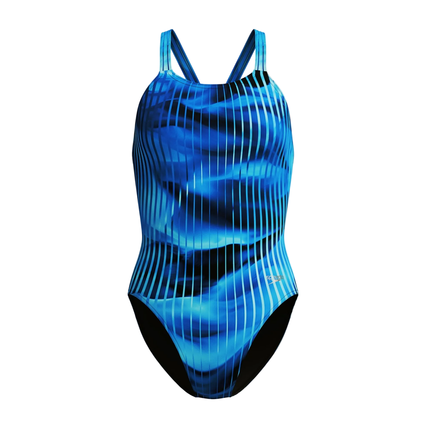 Speedo Women's Leaderback One Piece Swimsuit - Linear Lava Blue