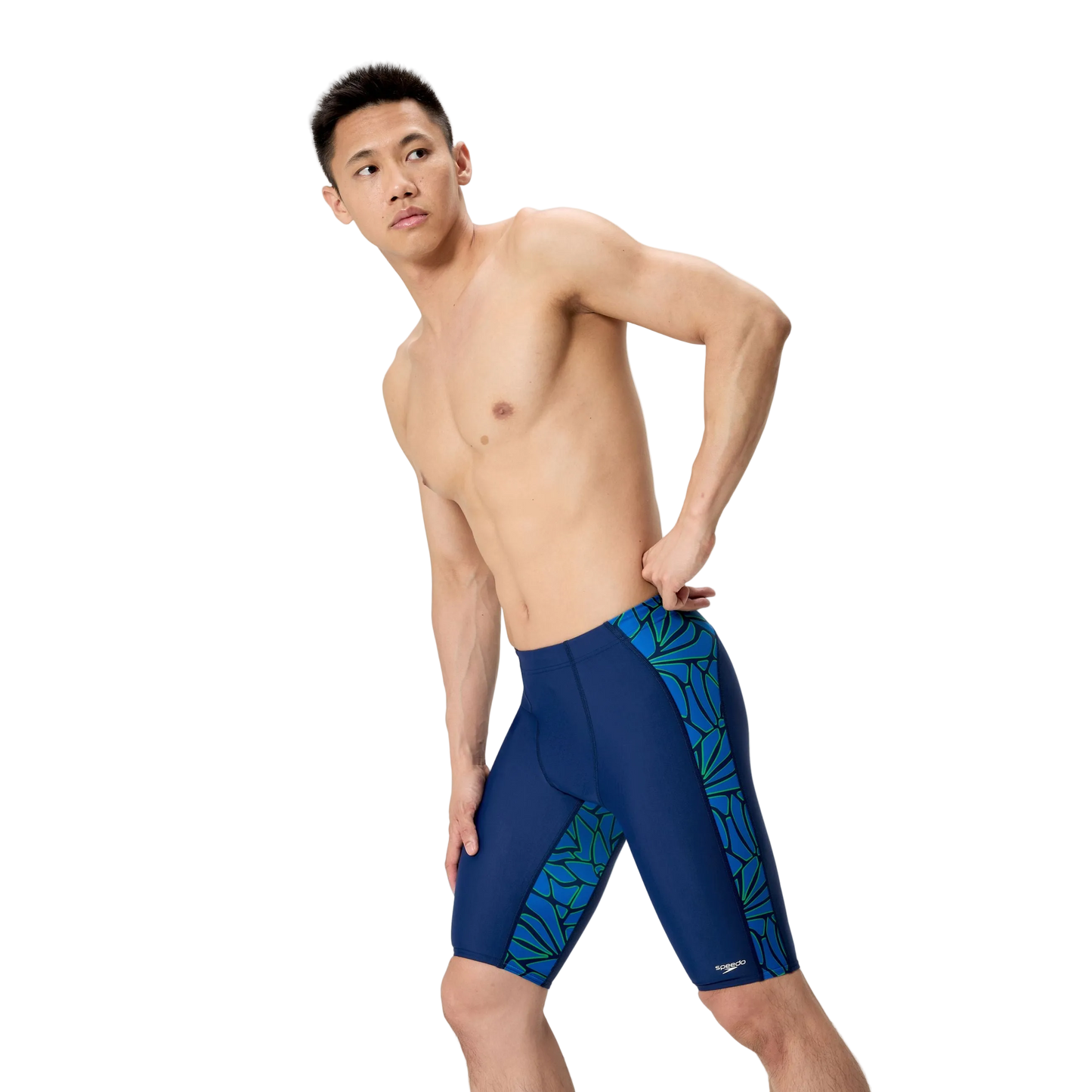 Speedo Mens Jammer Swimsuit - Petal Polygon Team Royal