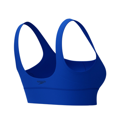 Speedo Solid Square Neck Bikini Top - Sapphire