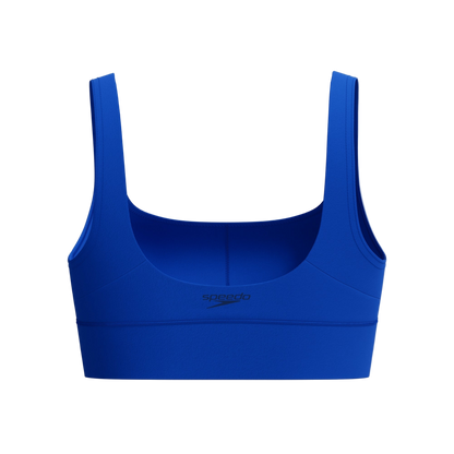 Speedo Solid Square Neck Bikini Top - Sapphire