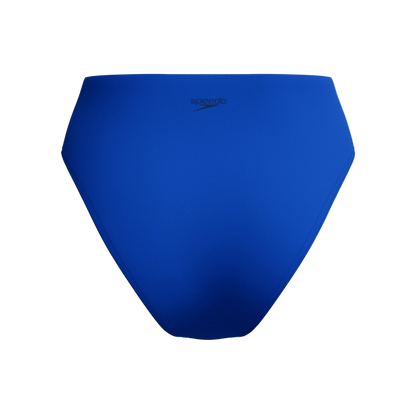 Speedo Solid Cheeky High Waist Bikini Bottom - Sapphire