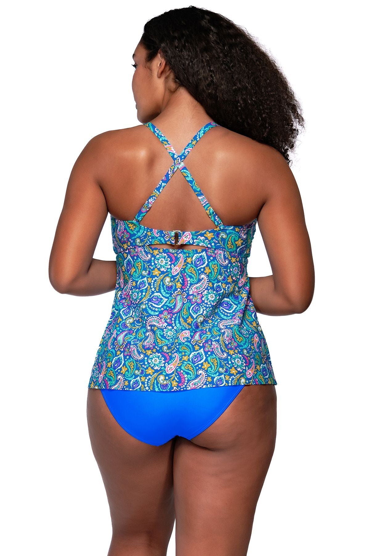 Sunsets Tori Tankini Top - Persian Sky - FINAL SALE