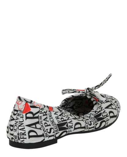 Balenciaga Leopold Printed Ballet Flats