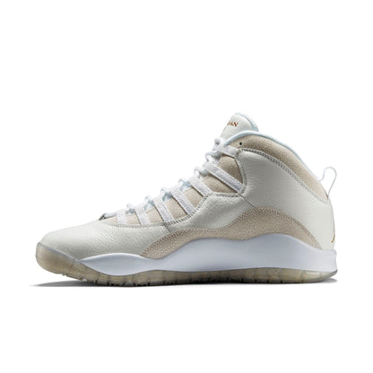 Air Jordan Men's Retro 10 'Drake Ovo White' Sneakers