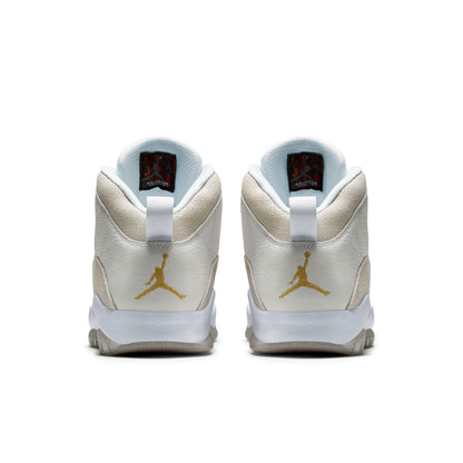 Air Jordan Men's Retro 10 'Drake Ovo White' Sneakers