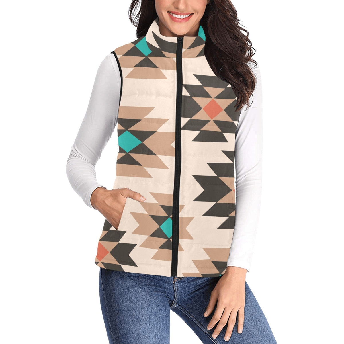 Baha Ranch Women's Sedona Aztec Puffy Vest