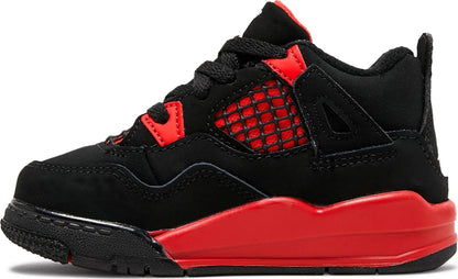 Air Jordan Toddlers Retro 4 'Red Thunder' Td Sneakers