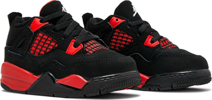 Air Jordan Toddlers Retro 4 'Red Thunder' Td Sneakers