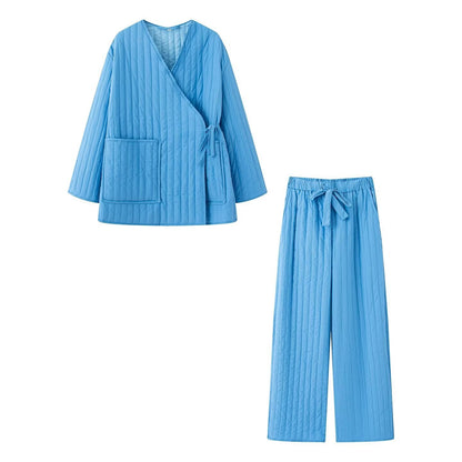 Loose casual cotton suit set