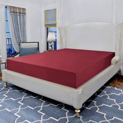 Elegant Comfort Essential 1 Piece Solid Fitted Sheet - All Around Elastic