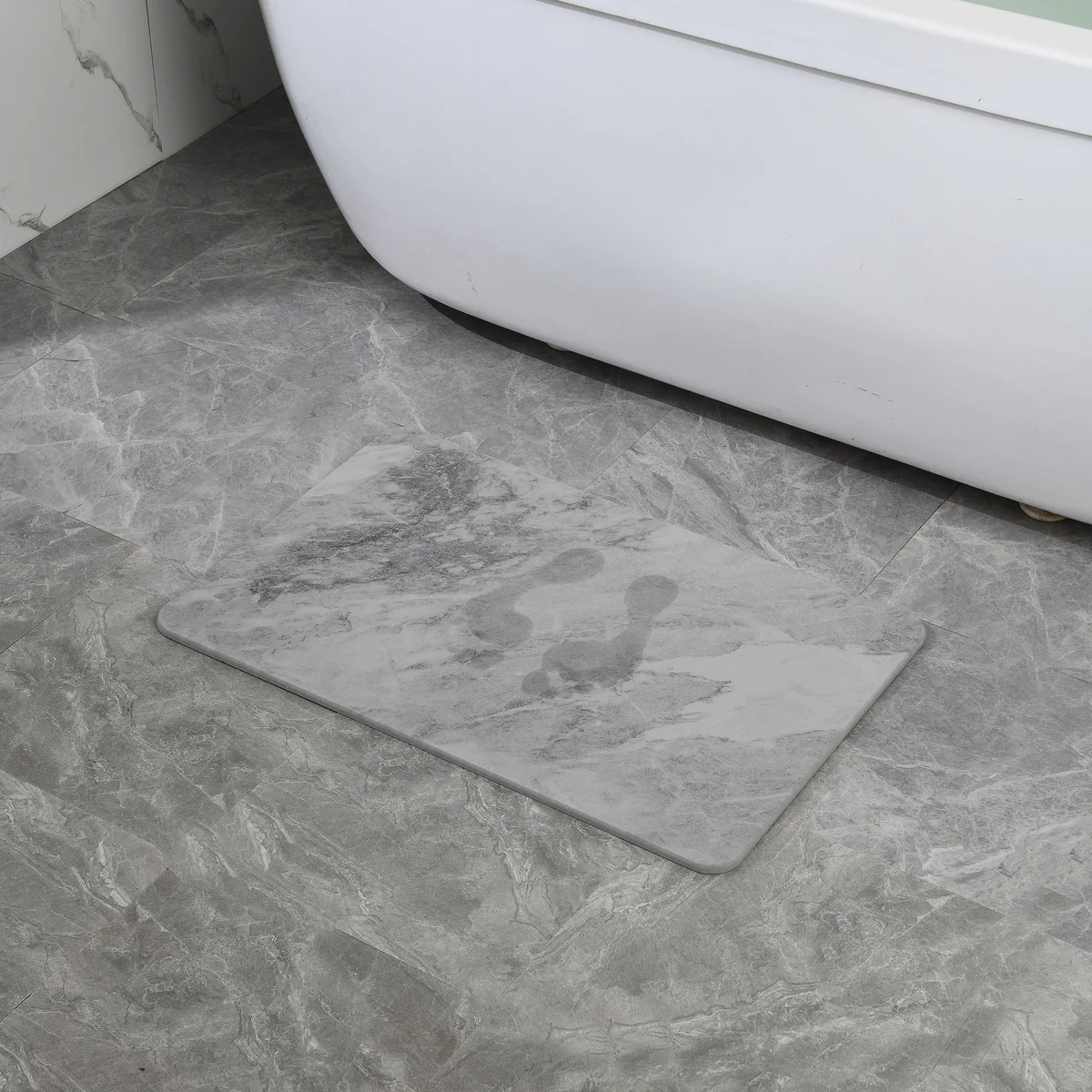 4 Colors! - 24'' x 15'' Diatomaceous Quick-Drying Stone Bath Mat