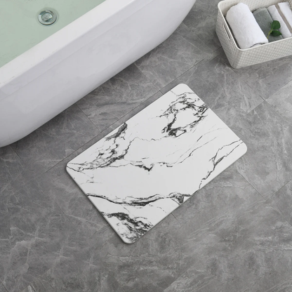 4 Colors! - 24'' x 15'' Diatomaceous Quick-Drying Stone Bath Mat