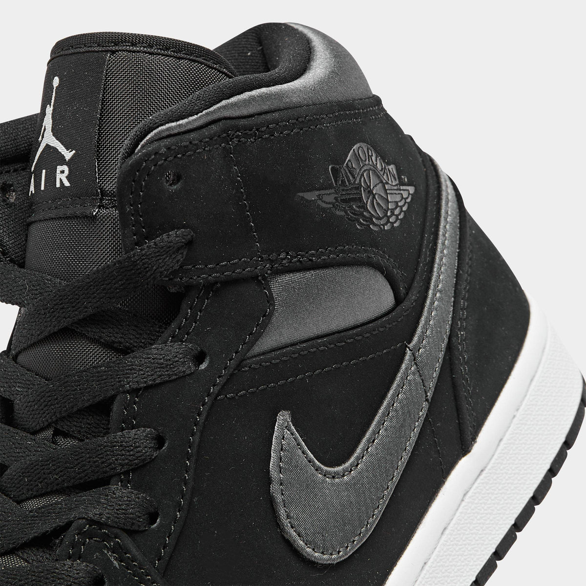 Air Jordan Men's Retro 1 Mid 'Nylon Black Anthracite' - 852542-012