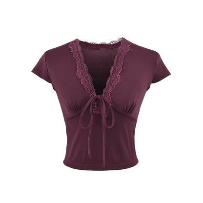 V-neck top for women