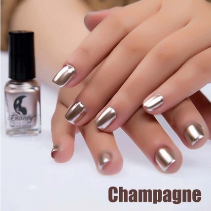 14-Color Metallic Nail Polish Set