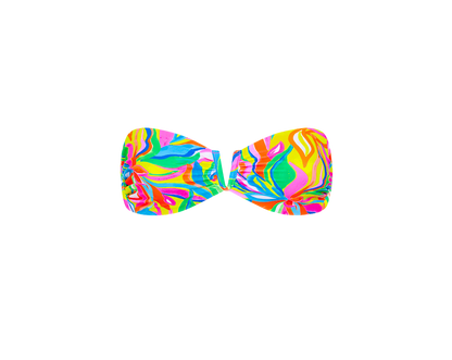 Kulani Kinis V Strapless Bandeau Bikini Top - Tropical Illusion - FINAL SALE